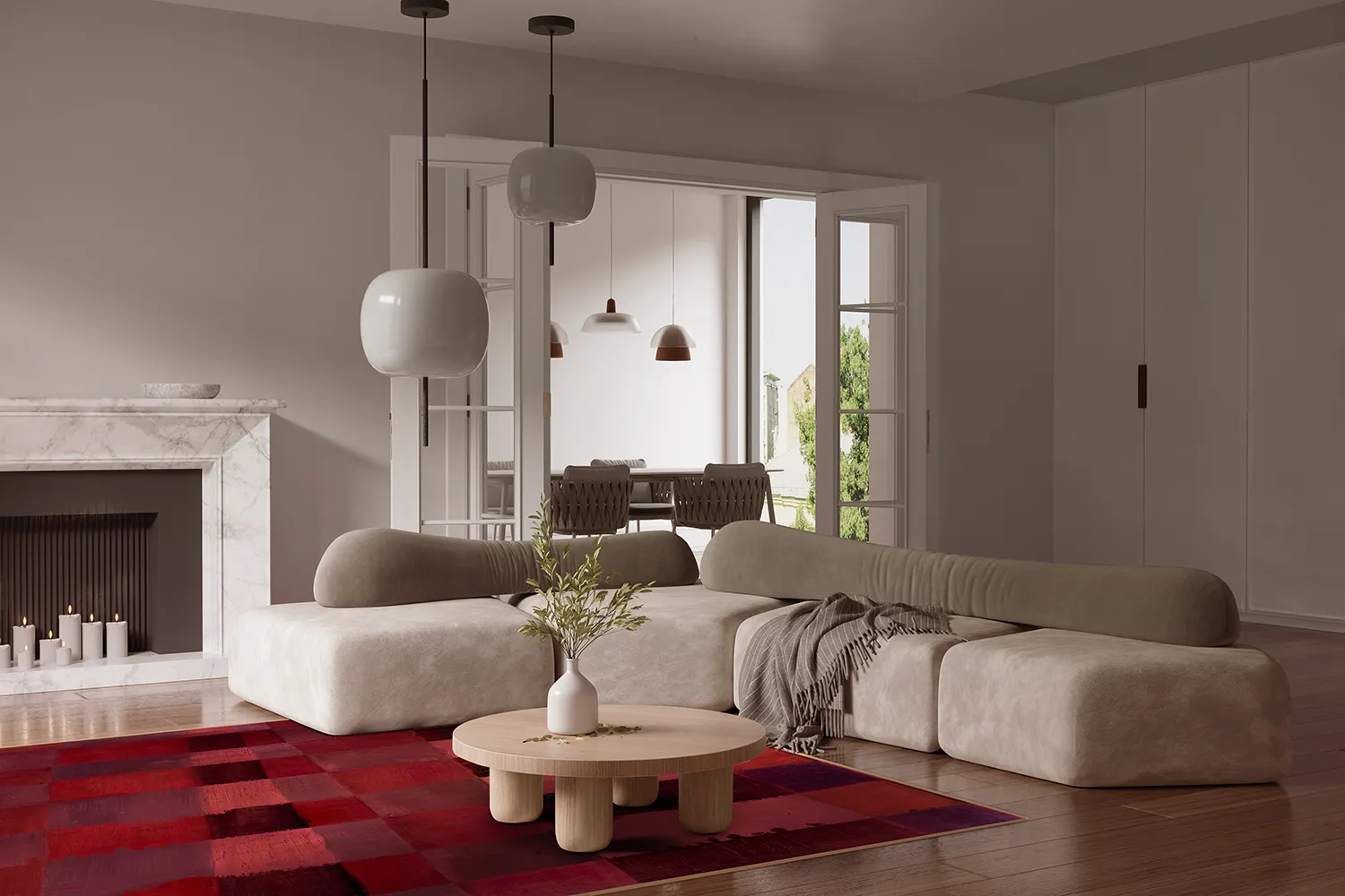 Tappeto Wilton - Samadet (rosso)