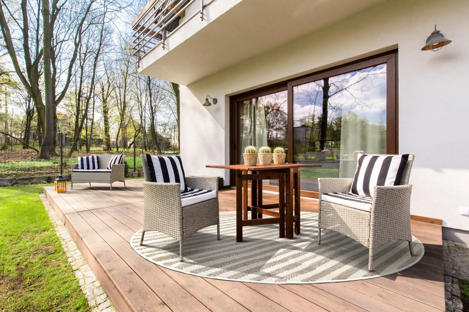 Tappeti rotondi - Indoor/Outdoor Baldwin (cream/beige)