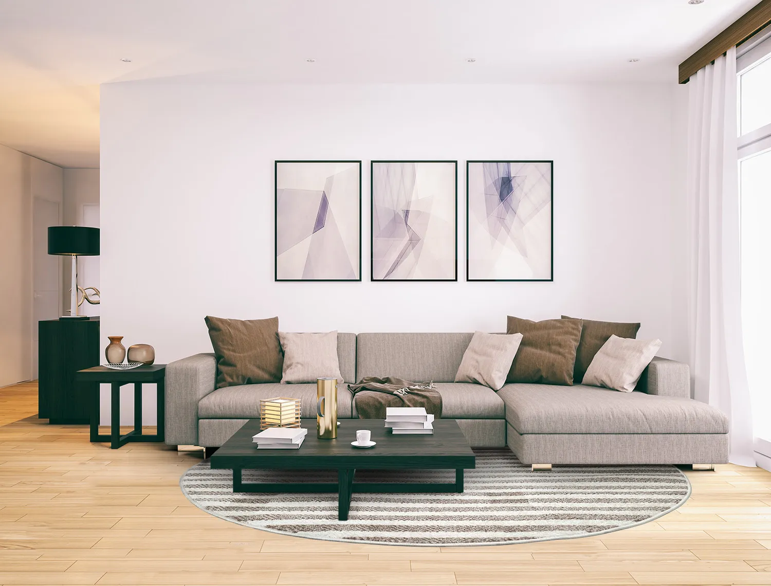 Tappeti rotondi - Indoor/Outdoor Baldwin (cream/beige)
