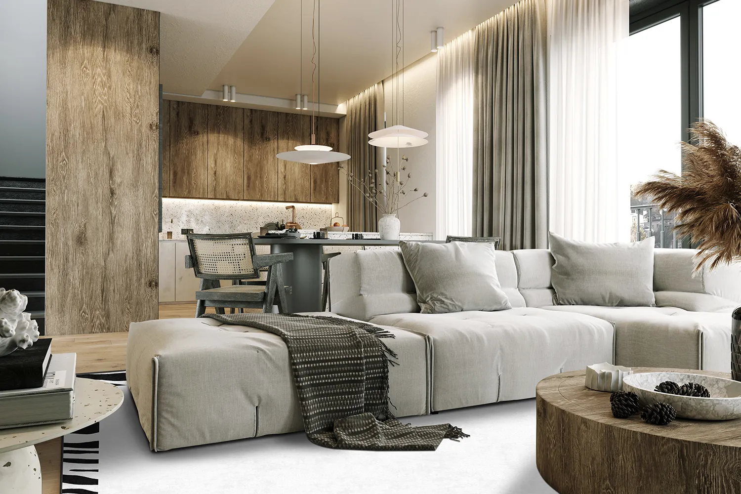 Tappeto Wilton - Zebra boarder (nero/bianco)