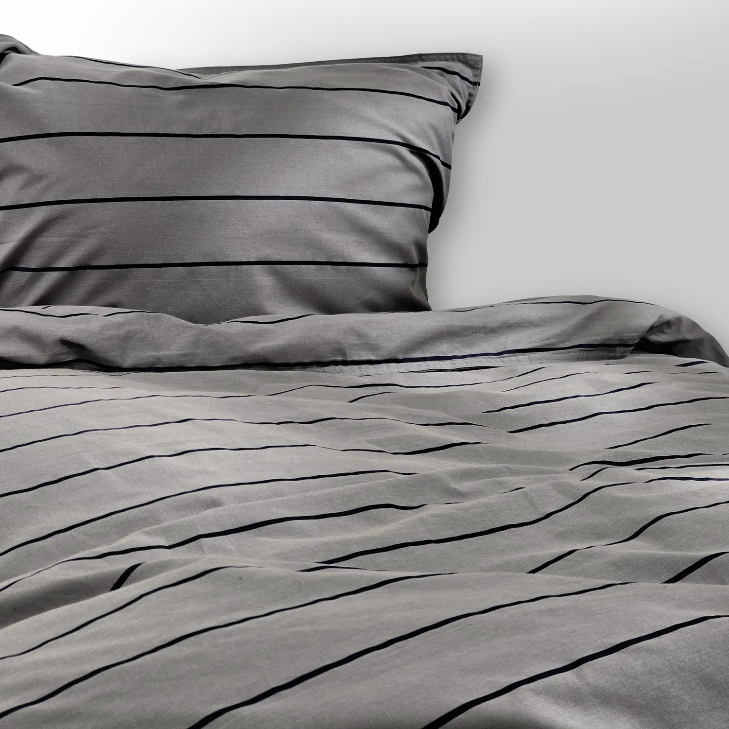 Set copripiumino - Isadora (grigio scuro)