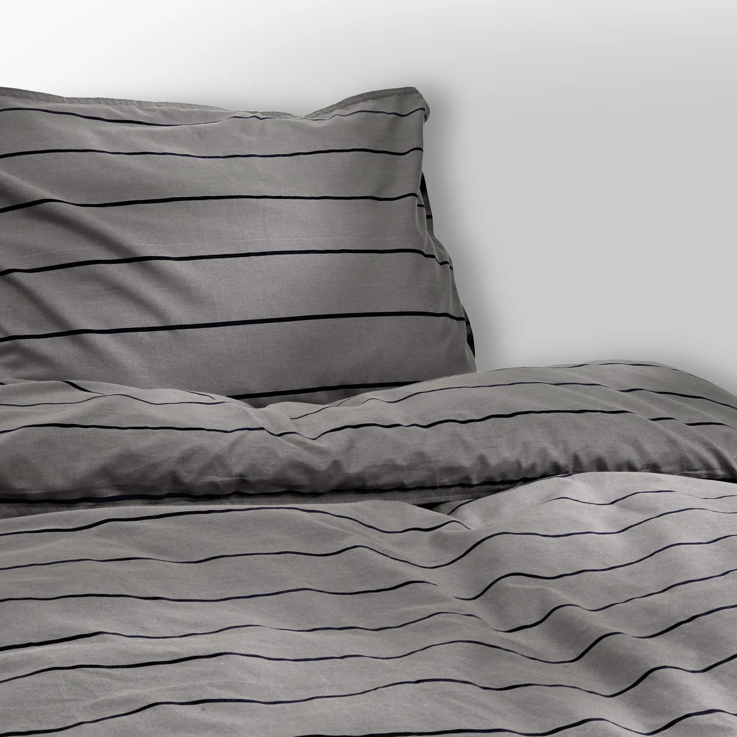 Set copripiumino - Isadora (grigio scuro)