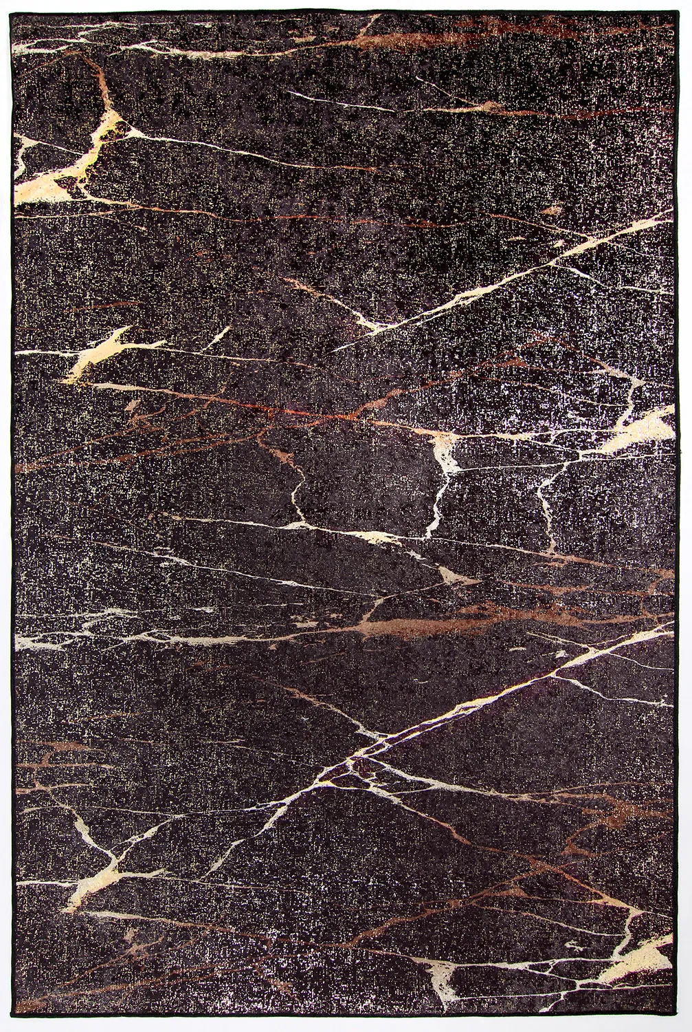 Tappeto Wilton - Nara (nero/oro)