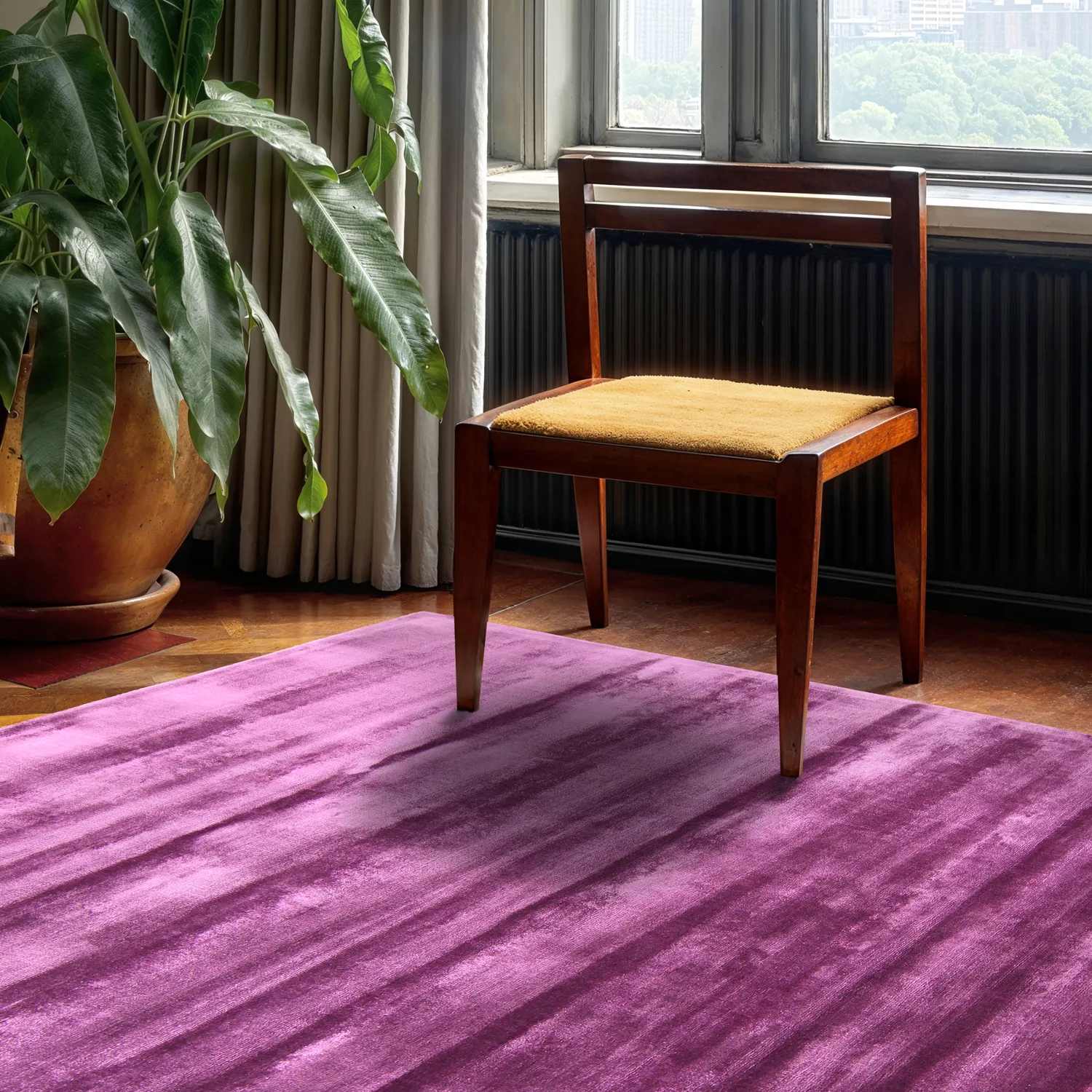 Tappeto In Viscosa - Jodhpur Special Luxury Edition (viola)