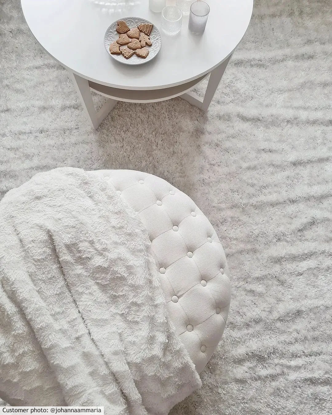 Tappeto A Pelo Lungo - Cosy (bianco)