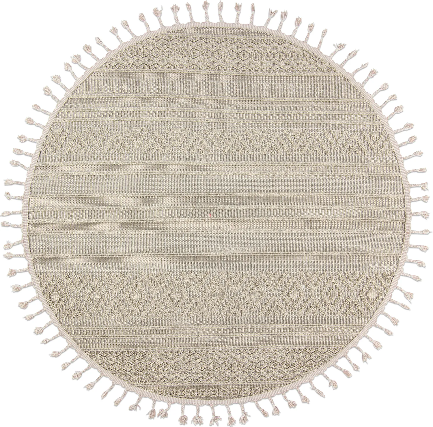 Tappeti rotondi - Indoor/Outdoor Athena (beige)