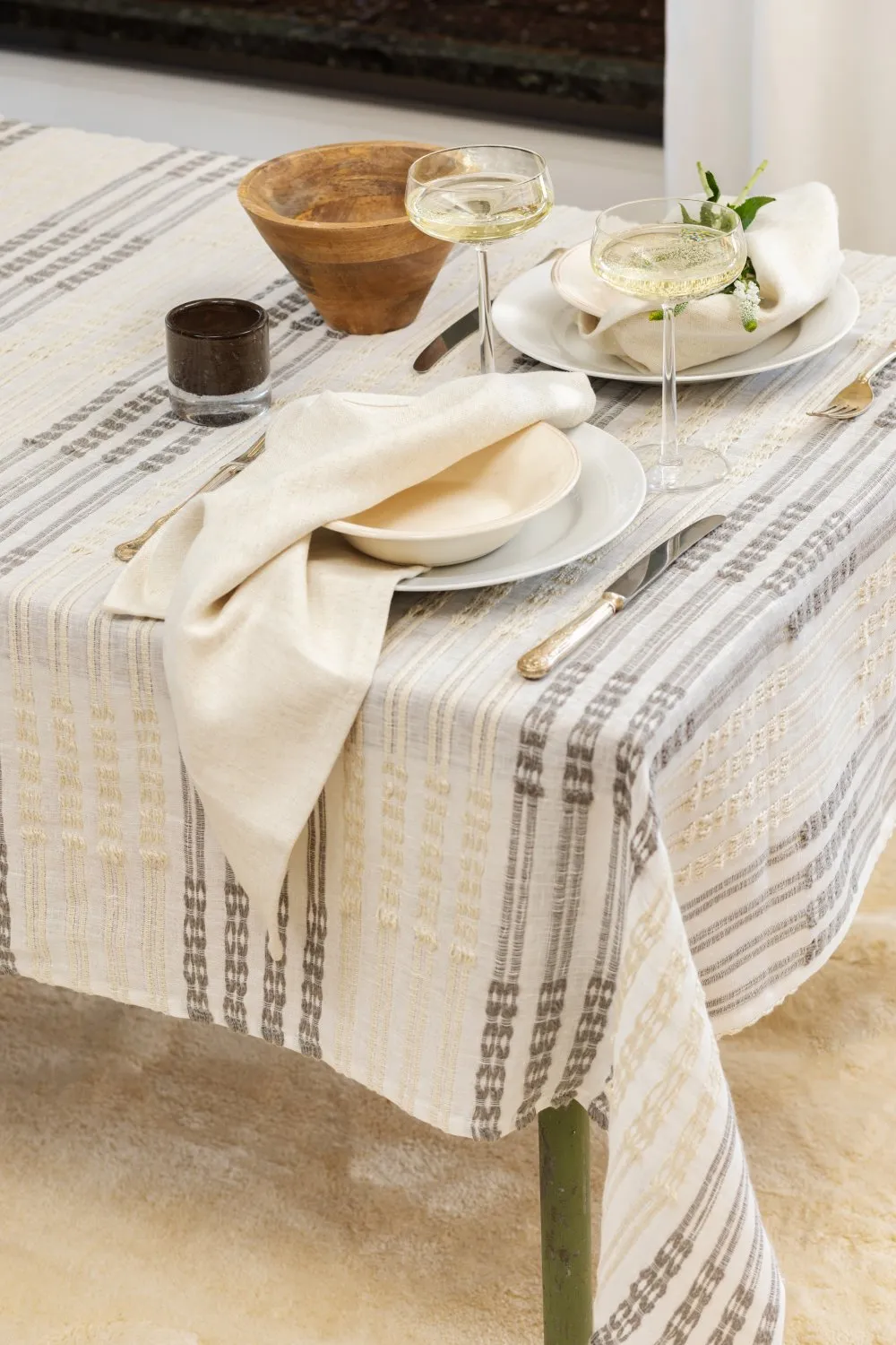 Tovaglia - Julie (bianco/beige)