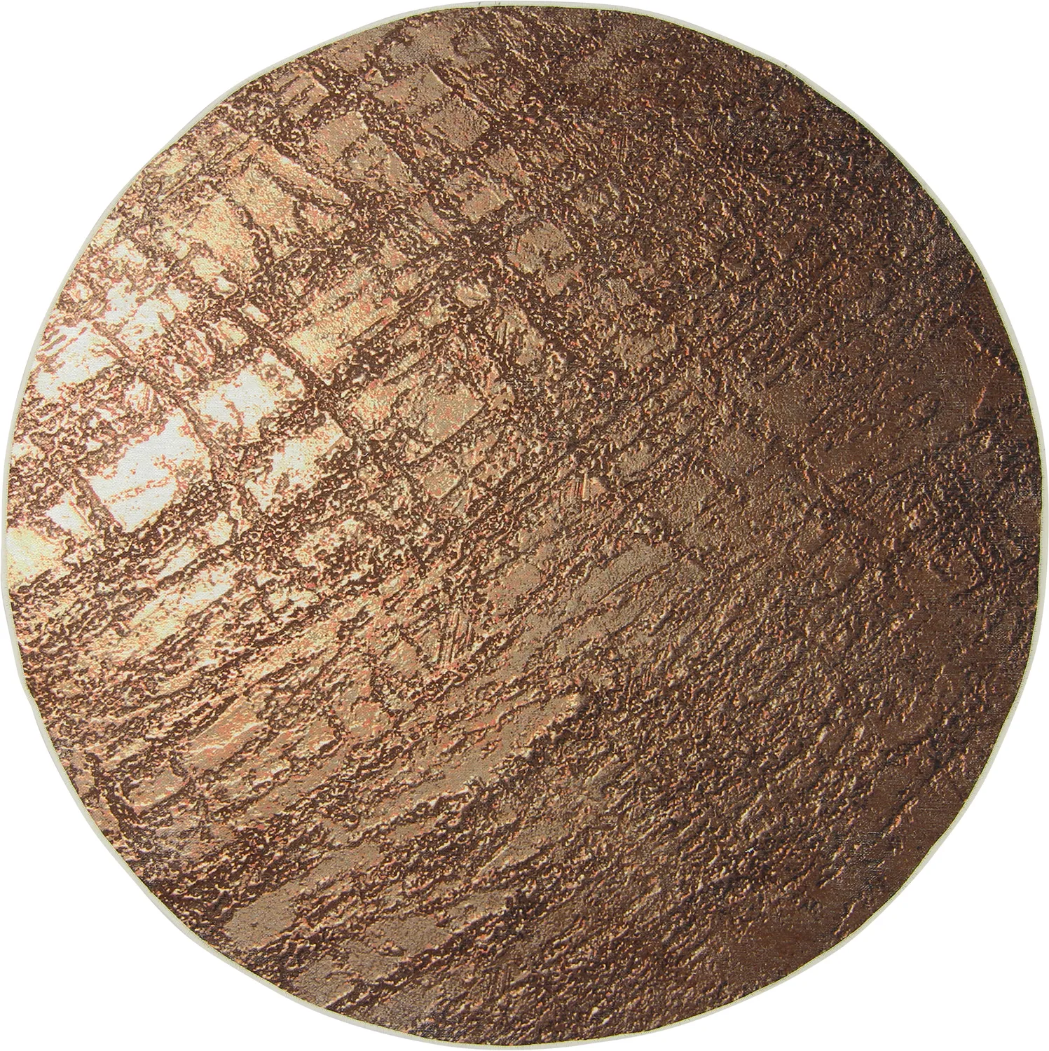 Tappeto rotondo - Junes (oro)