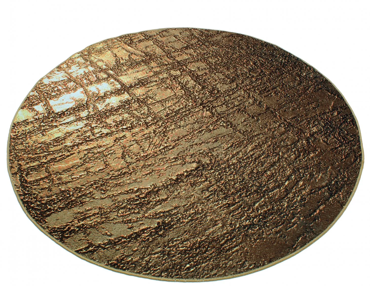 Tappeto rotondo - Junes (oro)