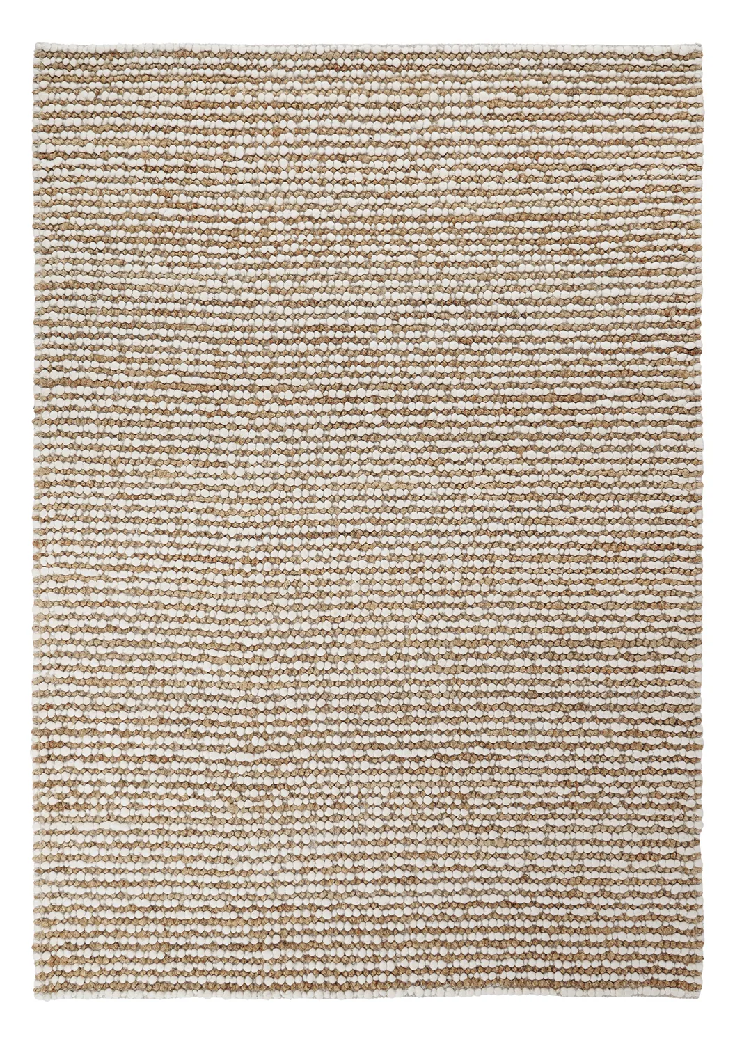 Tappeto In Iuta - Bally Jute/wool Bubble (natura/bianco)