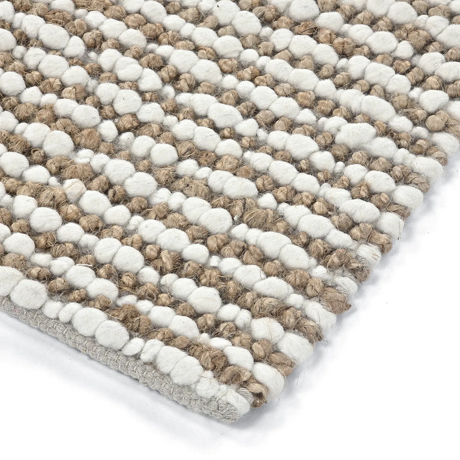 Tappeto In Iuta - Bally Jute/wool Bubble (natura/bianco)