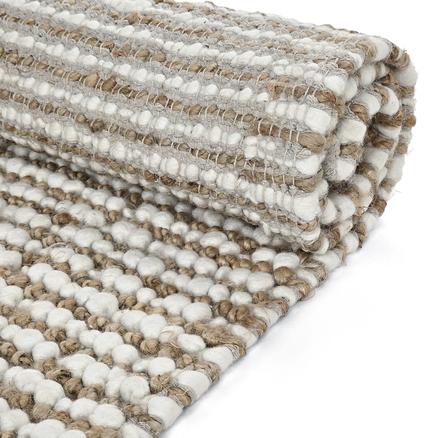 Tappeto In Iuta - Bally Jute/wool Bubble (natura/bianco)