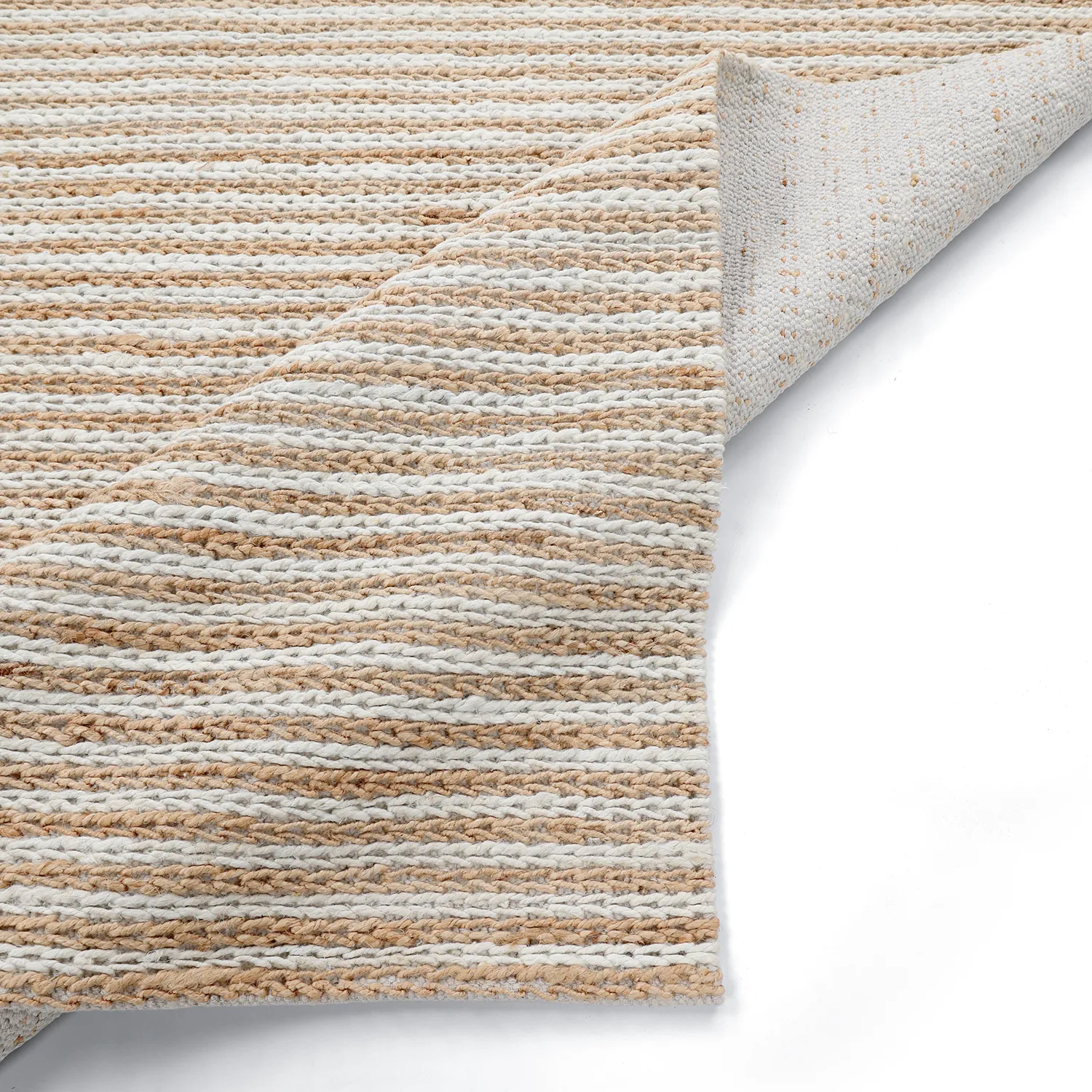 Tappeto In Iuta - Howrah Braided Jute (natura/bianco)