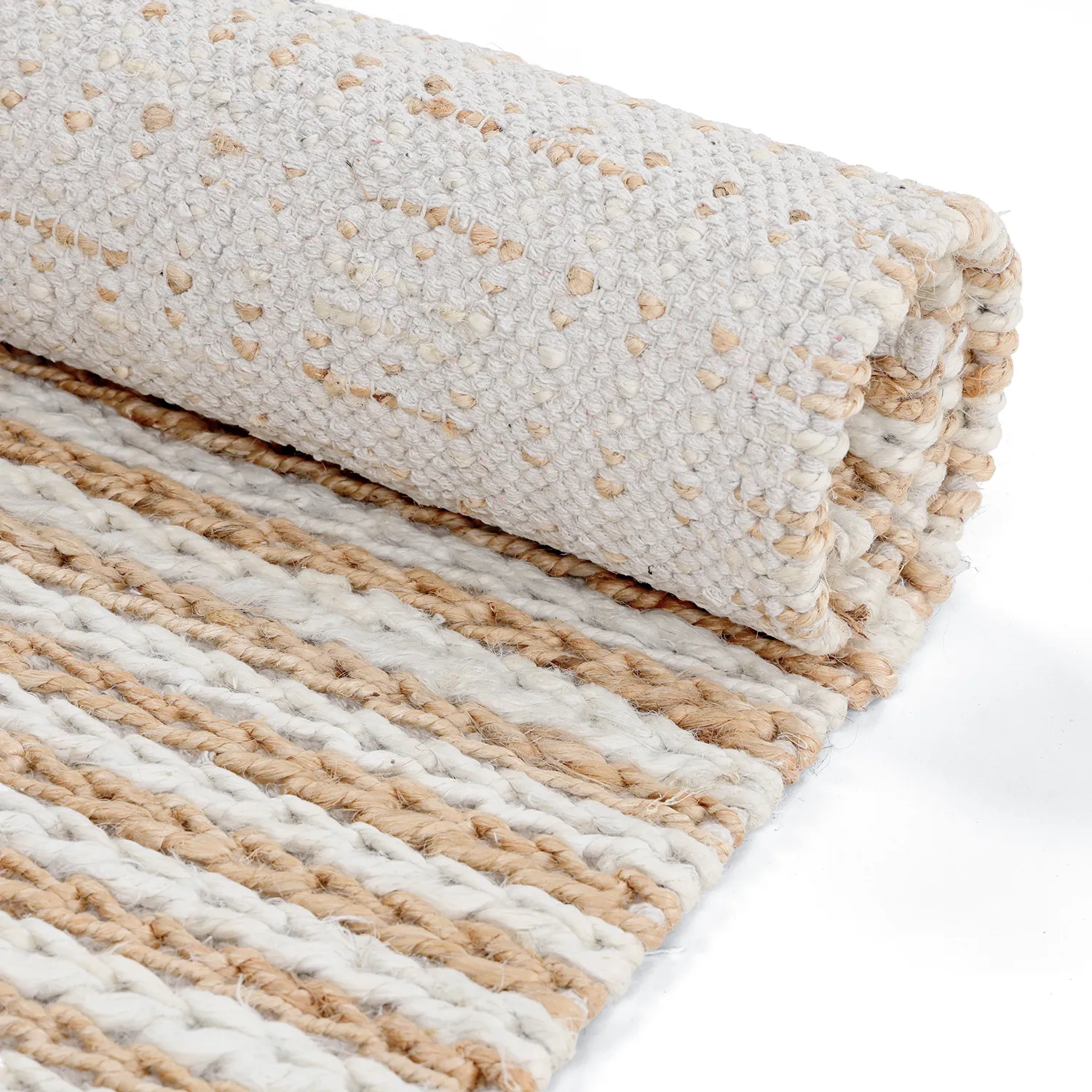Tappeto In Iuta - Howrah Braided Jute (natura/bianco)