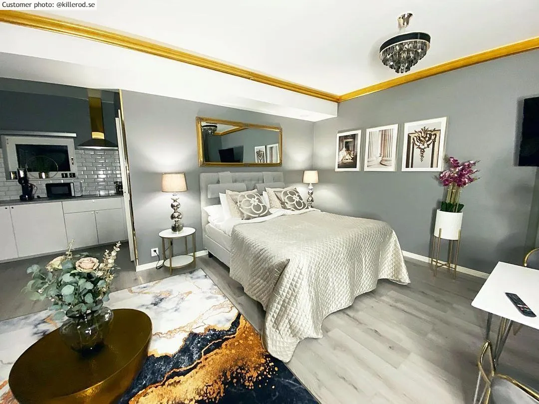 Tappeto Wilton - Padova (nero/bianco/oro)