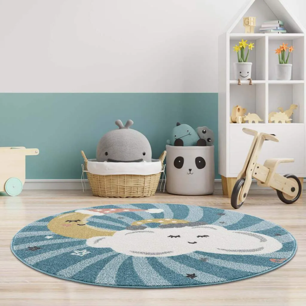 Tappeti per bambini - Night Clouds Tondo (multi)