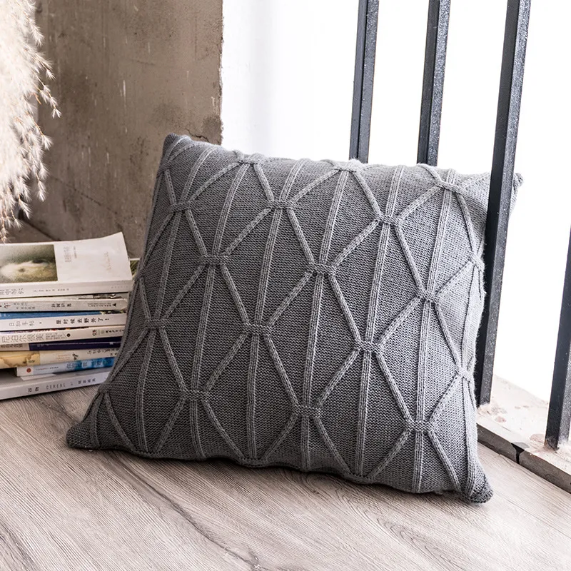 Federa - Decorative Macrame 45 x 45 cm (grigio)