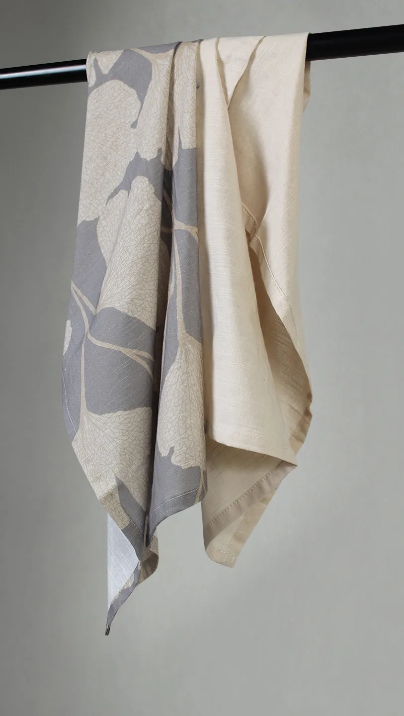 Asciugamani da cucina in confezione da 2 - Abril (grigio/beige)