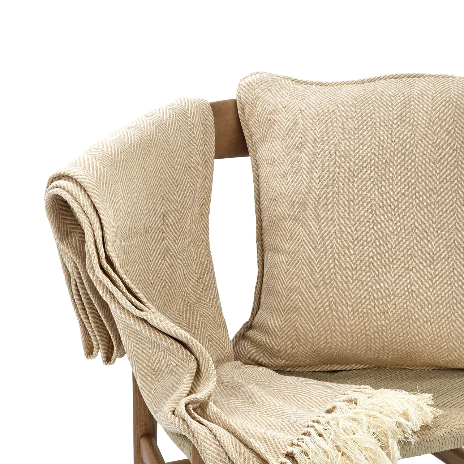Federa - Denisa Fishbone (beige/bianco)