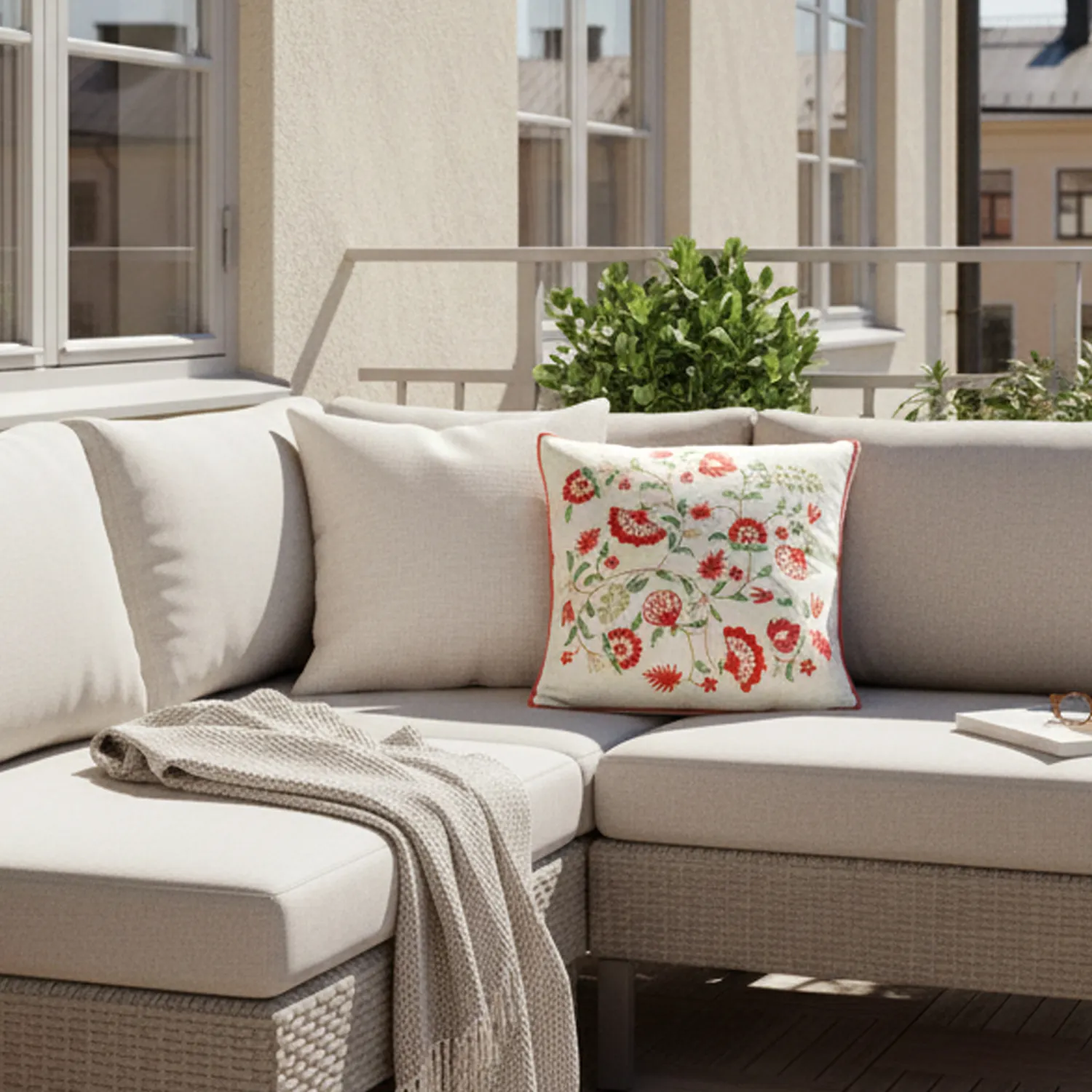 Federa - Kalmar Embroidered Cushion Cover (multiplo)