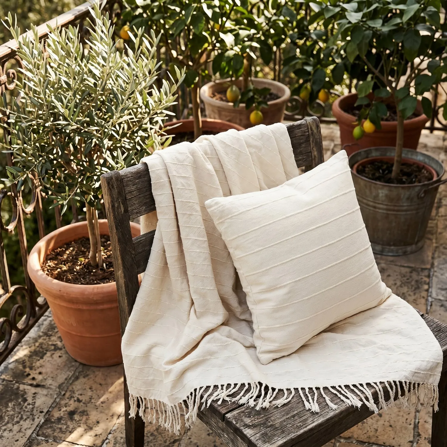 Federa - Nalani cotton cushion cover (crema)