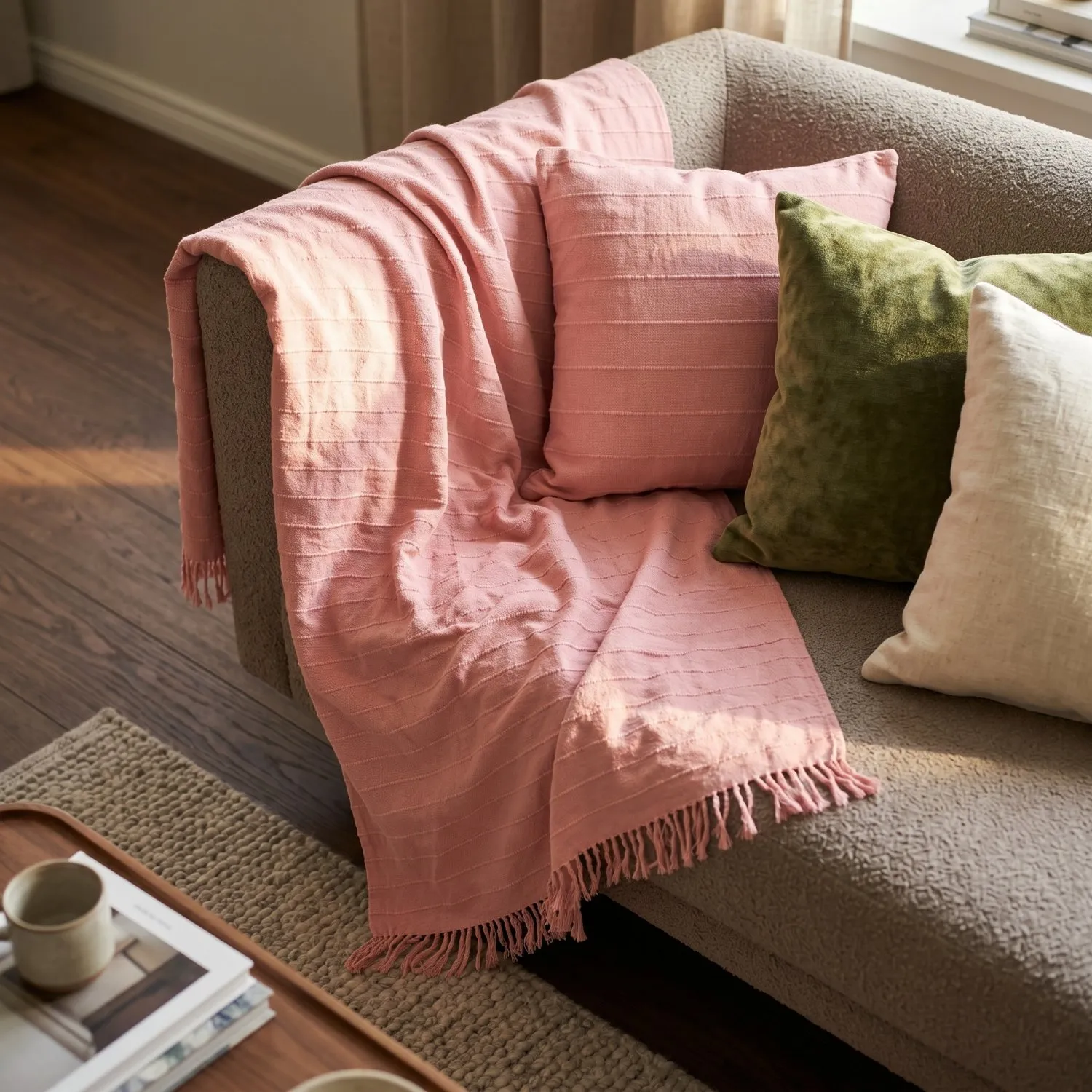 Federa - Nalani cotton cushion cover (rosa)