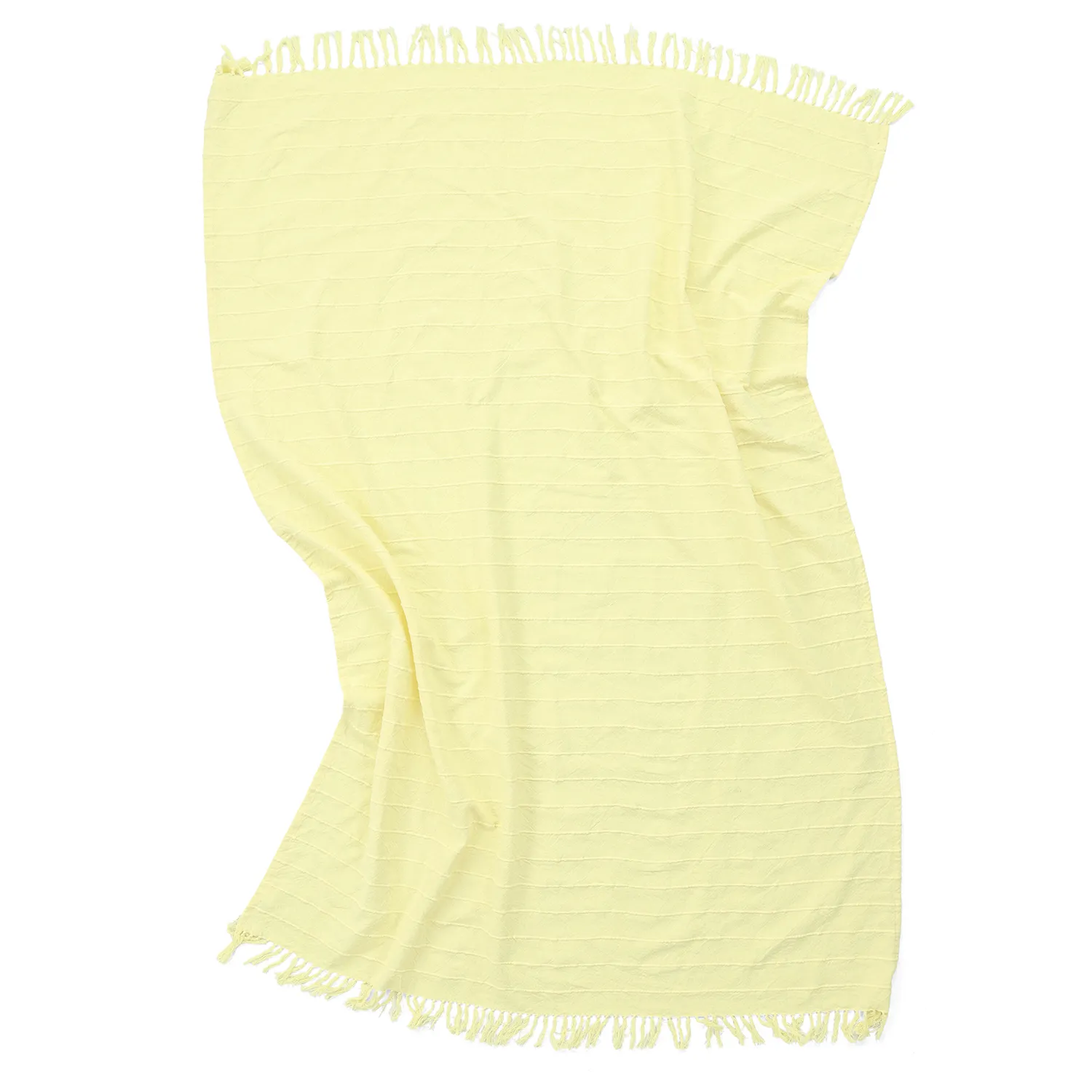 Coperte - Nalani cotton throw (giallo chiaro)