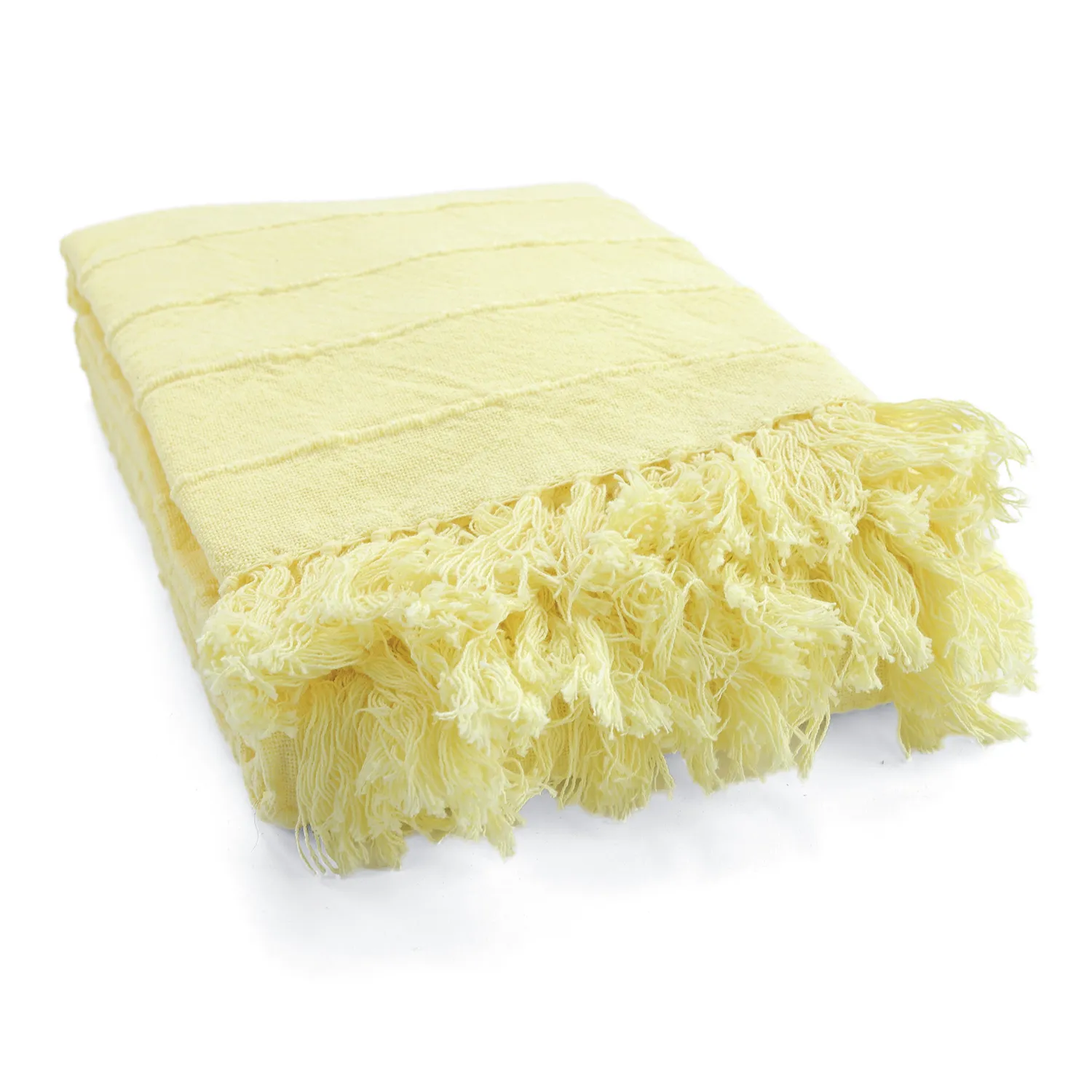 Coperte - Nalani cotton throw (giallo chiaro)