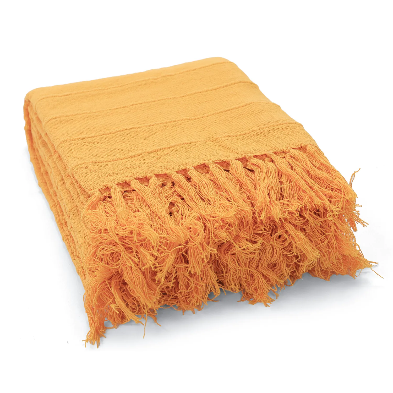 Coperte - Nalani cotton throw (arancia)