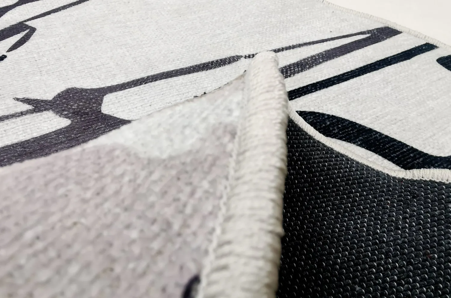 Tappeto rotondo - Lawrance (grigio/bianco)