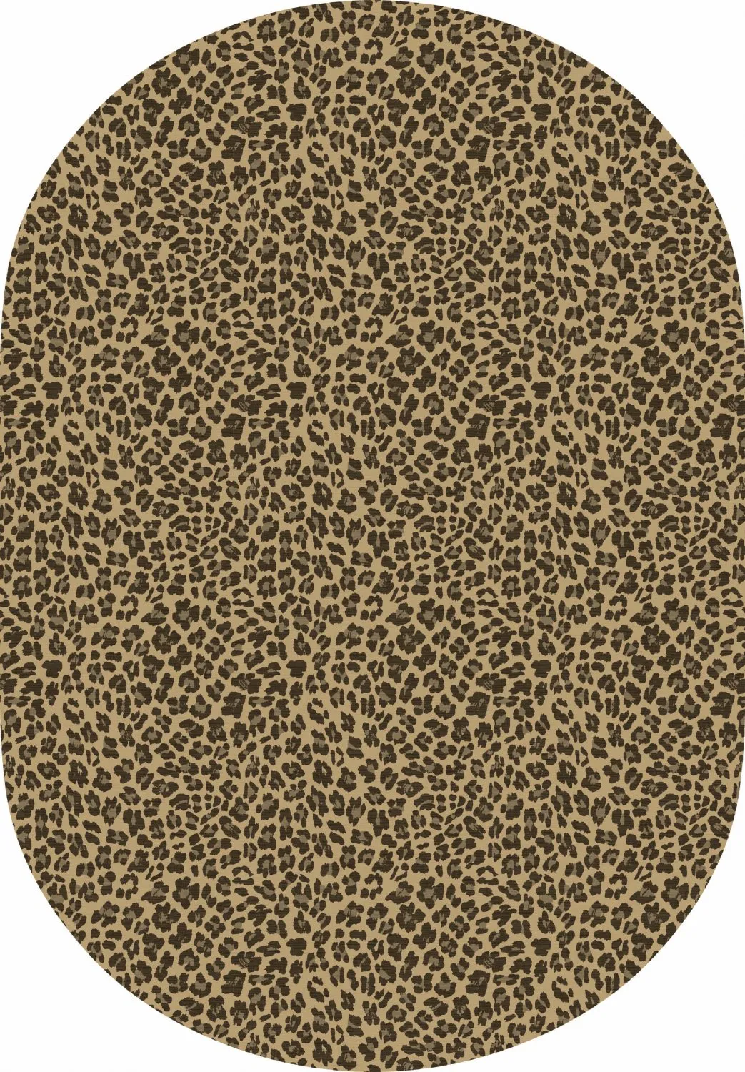 Tappeto ovale - Leopard (marrone)