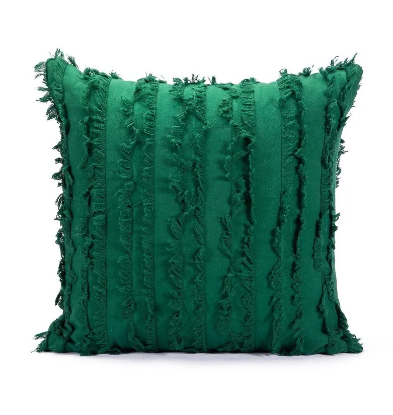 Federa - Boho Linen 45 x 45 cm (verde)