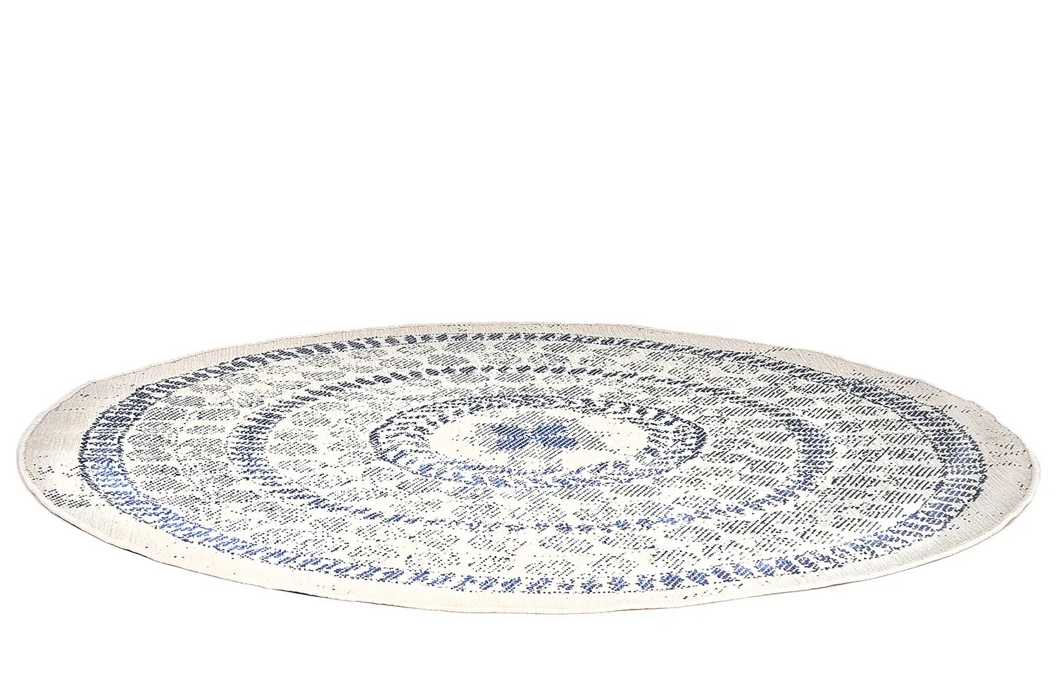 Tappeti rotondi - Indoor/Outdoor Malcolm (blu)