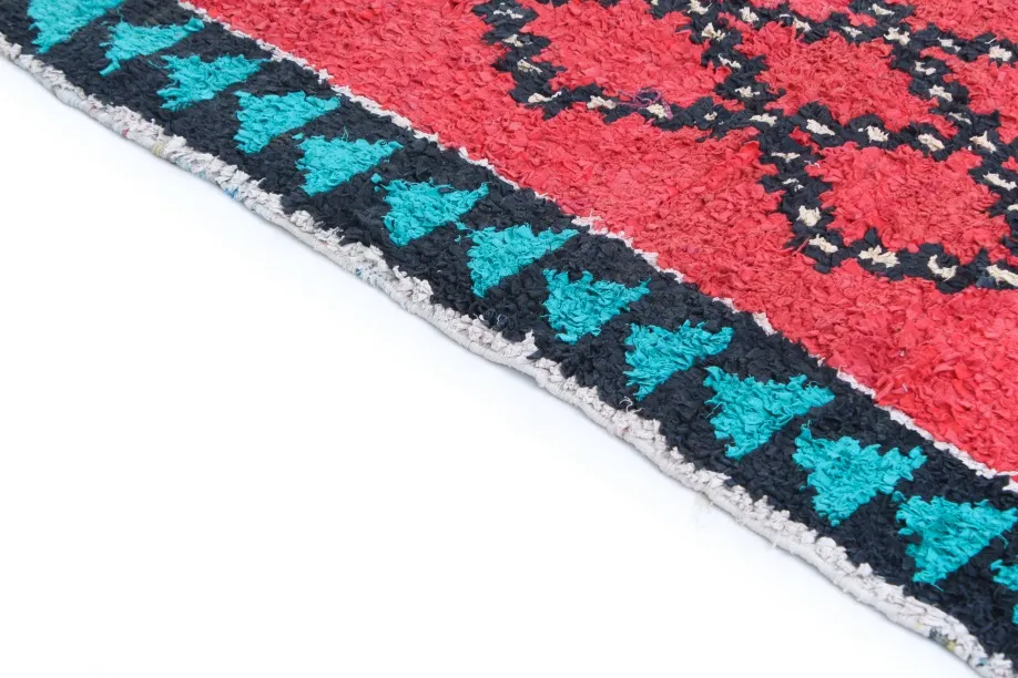 Tappeto Berberi Dal Marocco Boucherouite 370 x 170 cm