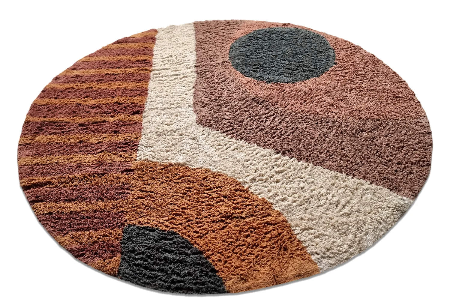 Tappeti rotondi - Alpe Natural Cotton Shaggy (multi)