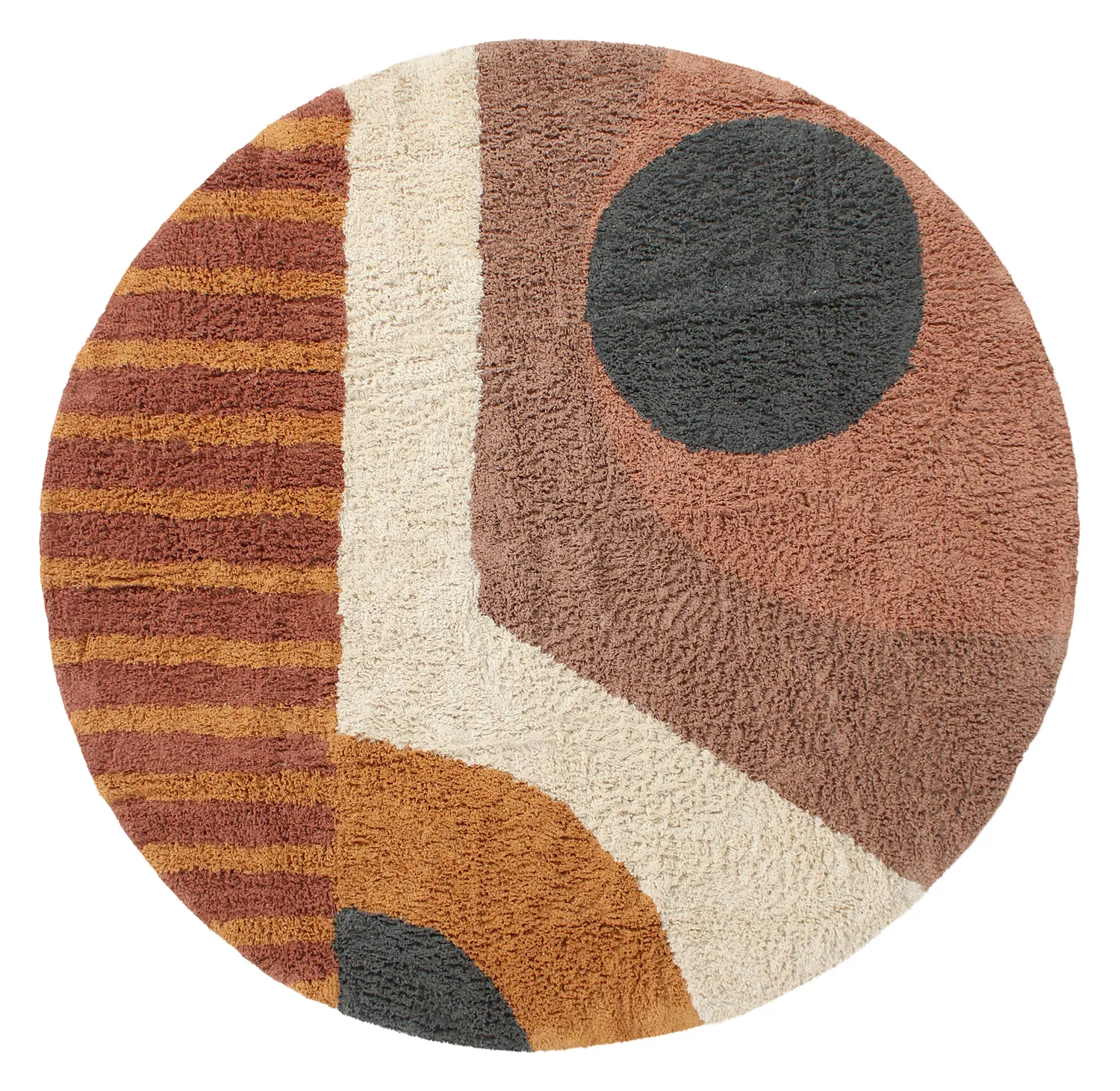 Tappeti rotondi - Alpe Natural Cotton Shaggy (multi)