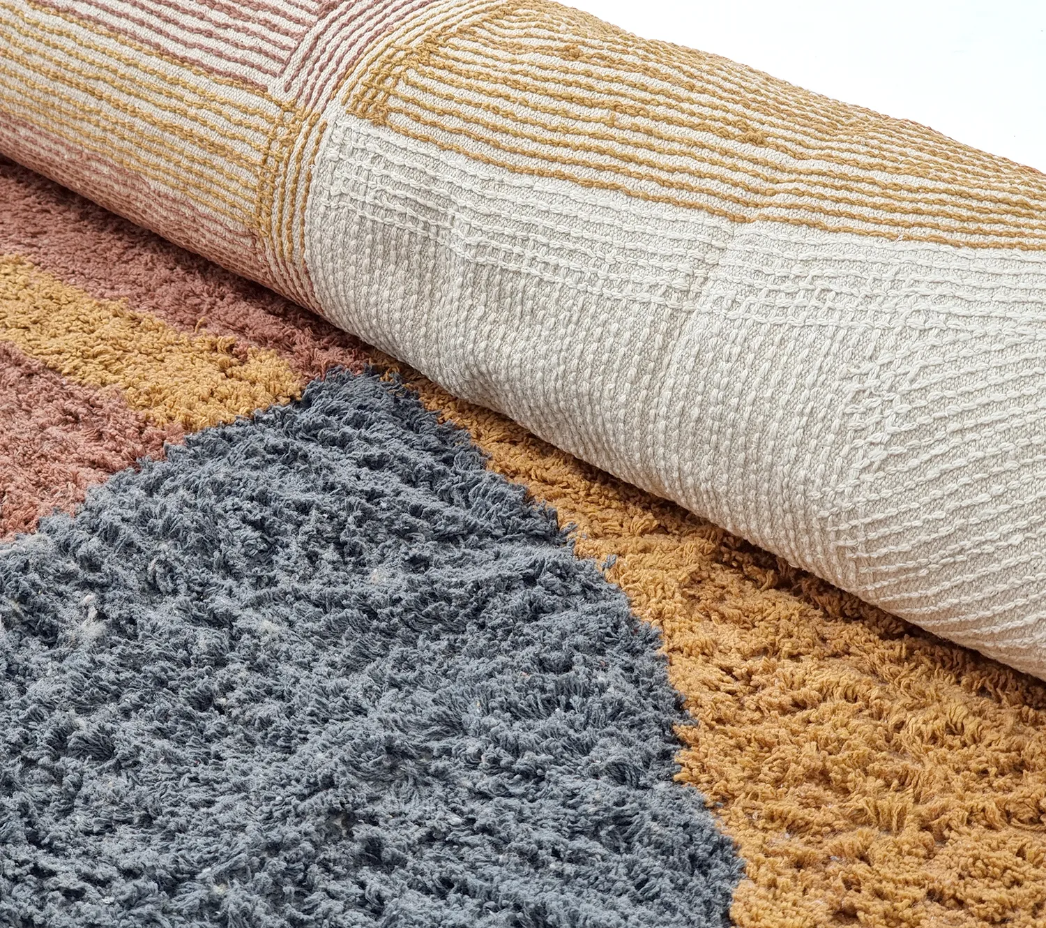 Tappeto A Pelo Lungo - Alpe Natural Cotton Shaggy (multi)
