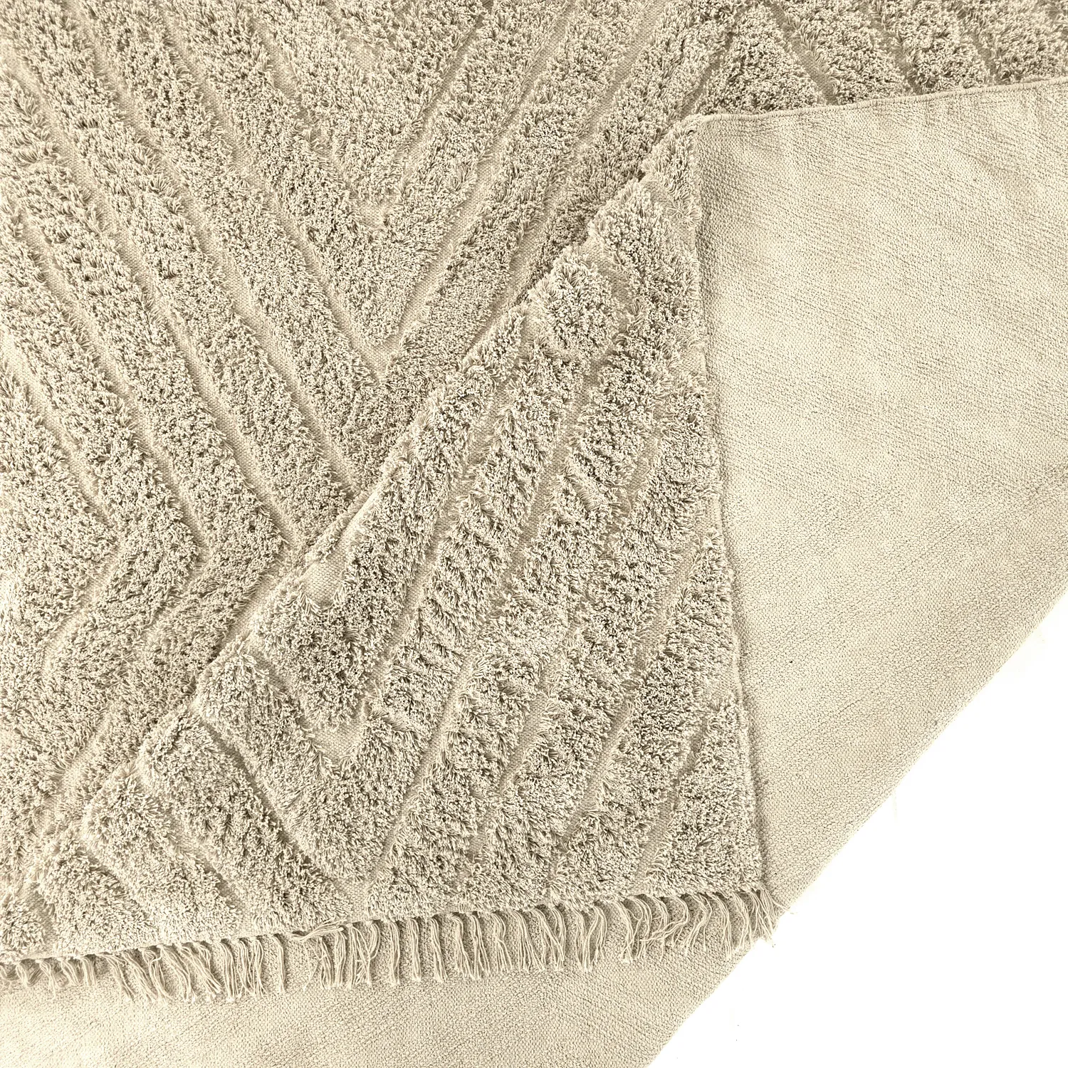 Tappeto A Pelo Lungo - Amberley Natural Cotton Shaggy (beige)