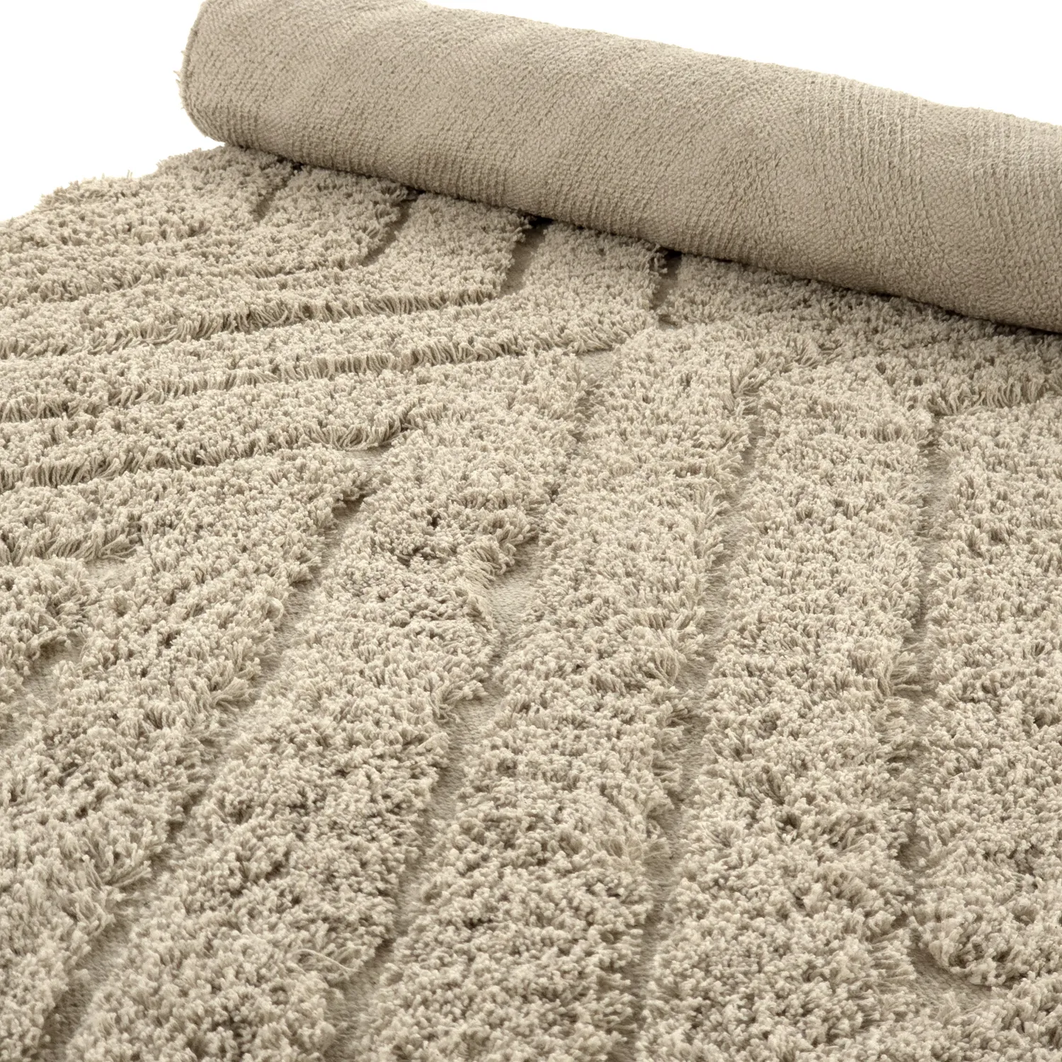 Tappeto A Pelo Lungo - Amberley Natural Cotton Shaggy (beige)