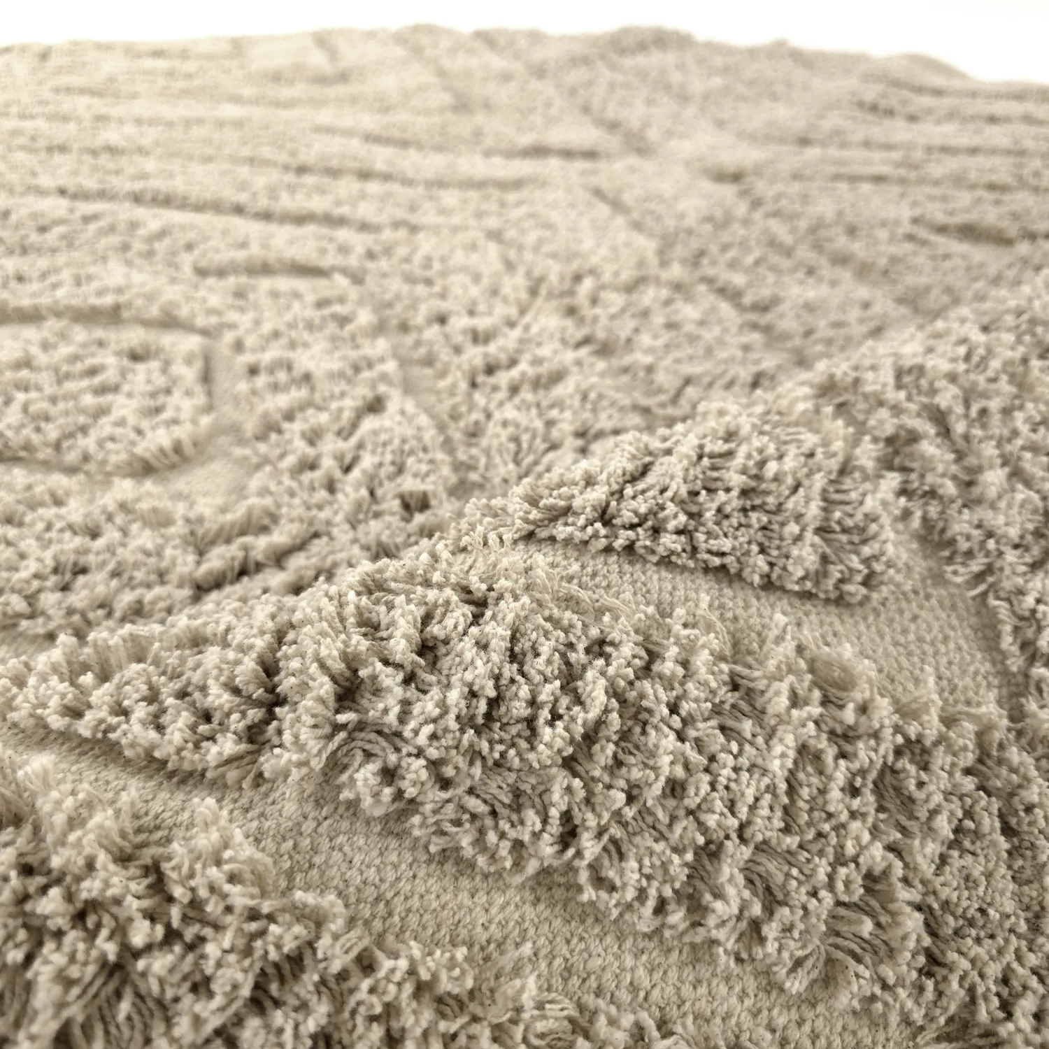 Tappeti rotondi - Amberley Natural Cotton Shaggy (beige)