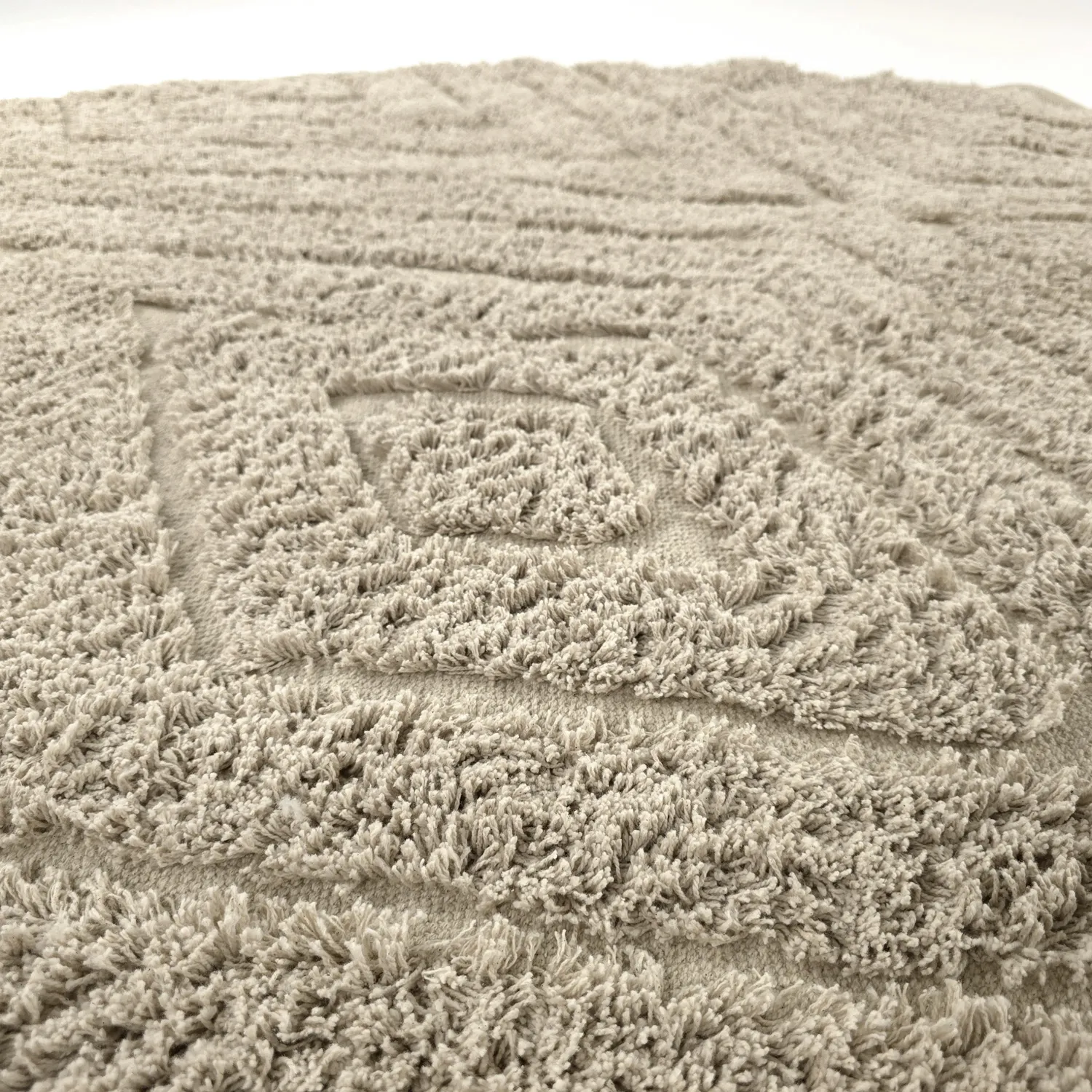 Tappeti rotondi - Amberley Natural Cotton Shaggy (beige)