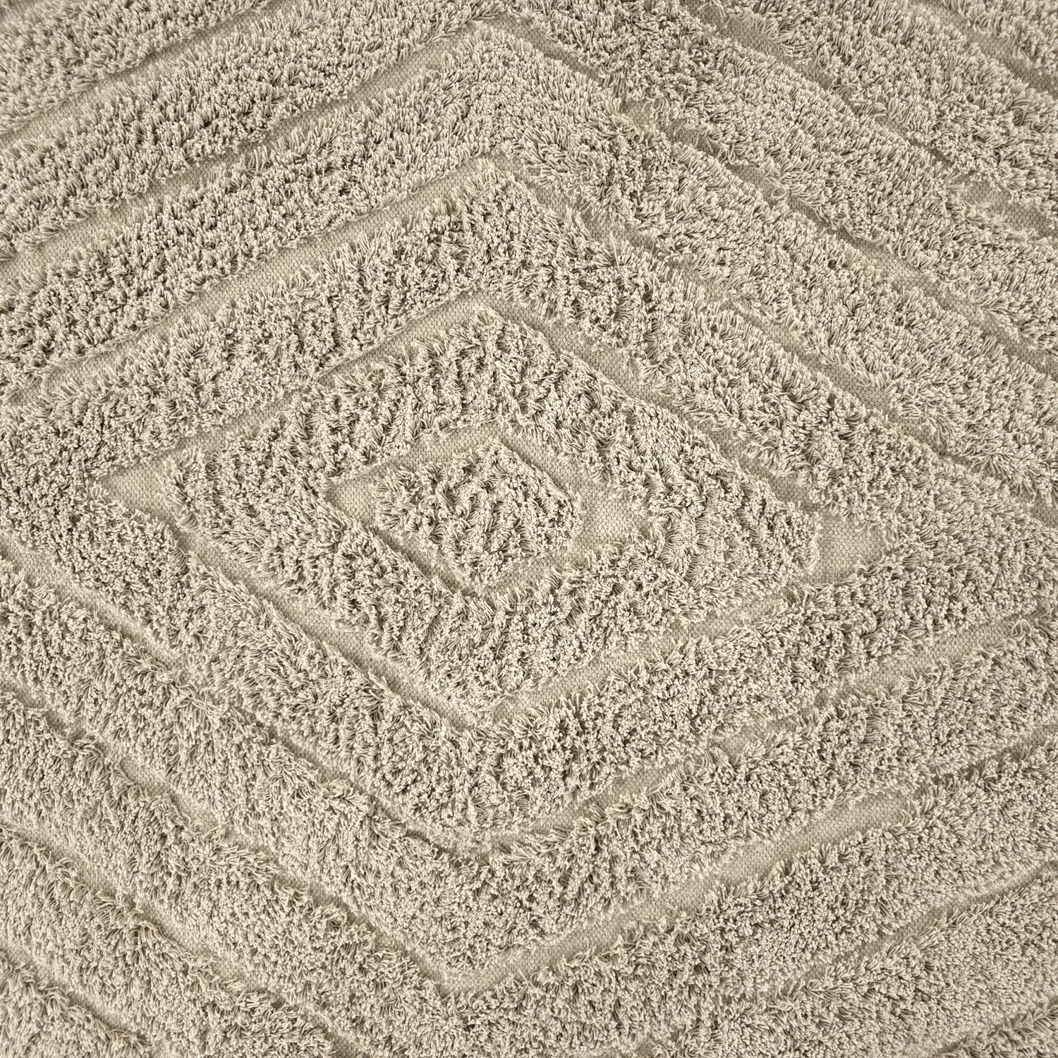 Tappeti rotondi - Amberley Natural Cotton Shaggy (beige)