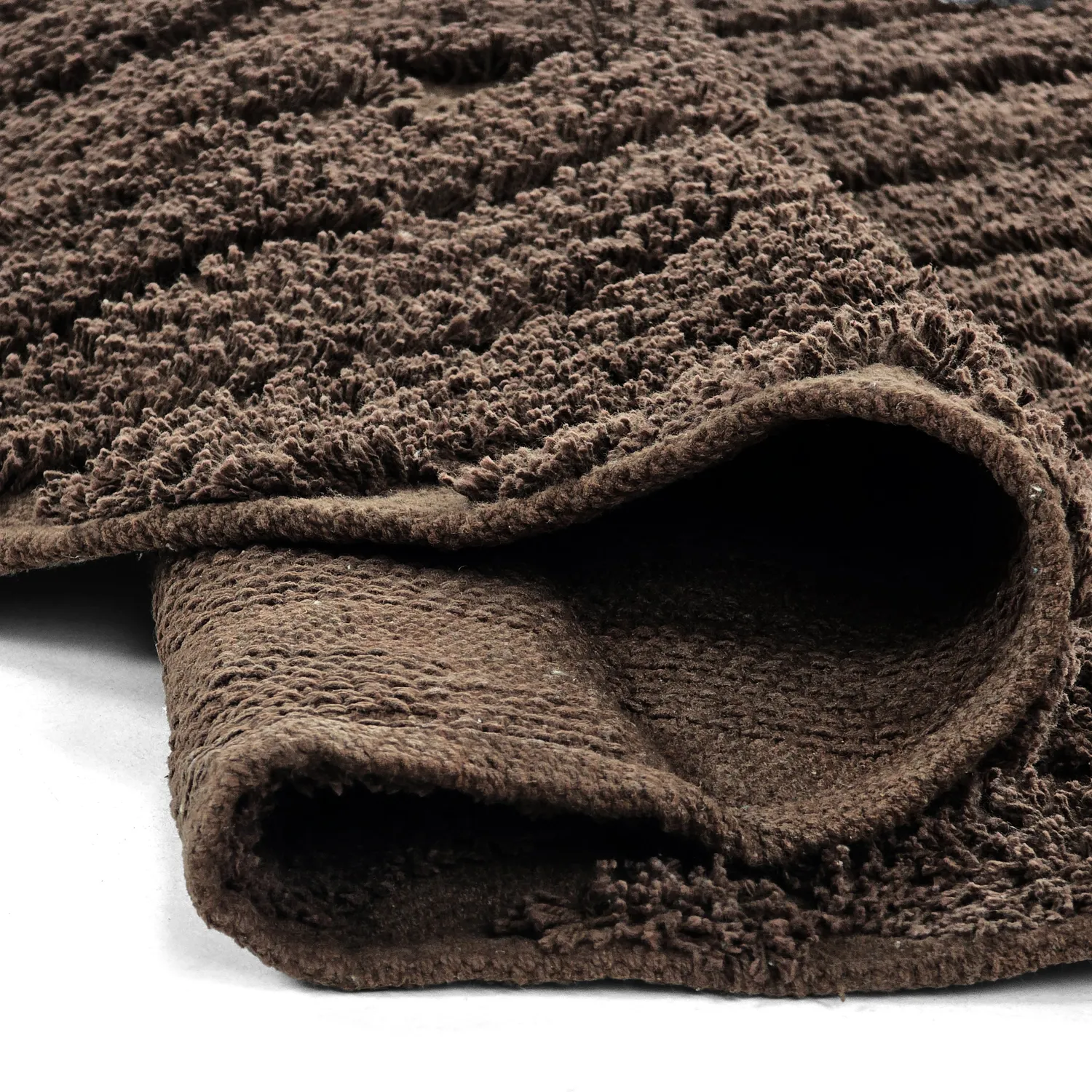 Tappeti rotondi - Amberley Natural Cotton Shaggy (marrone)