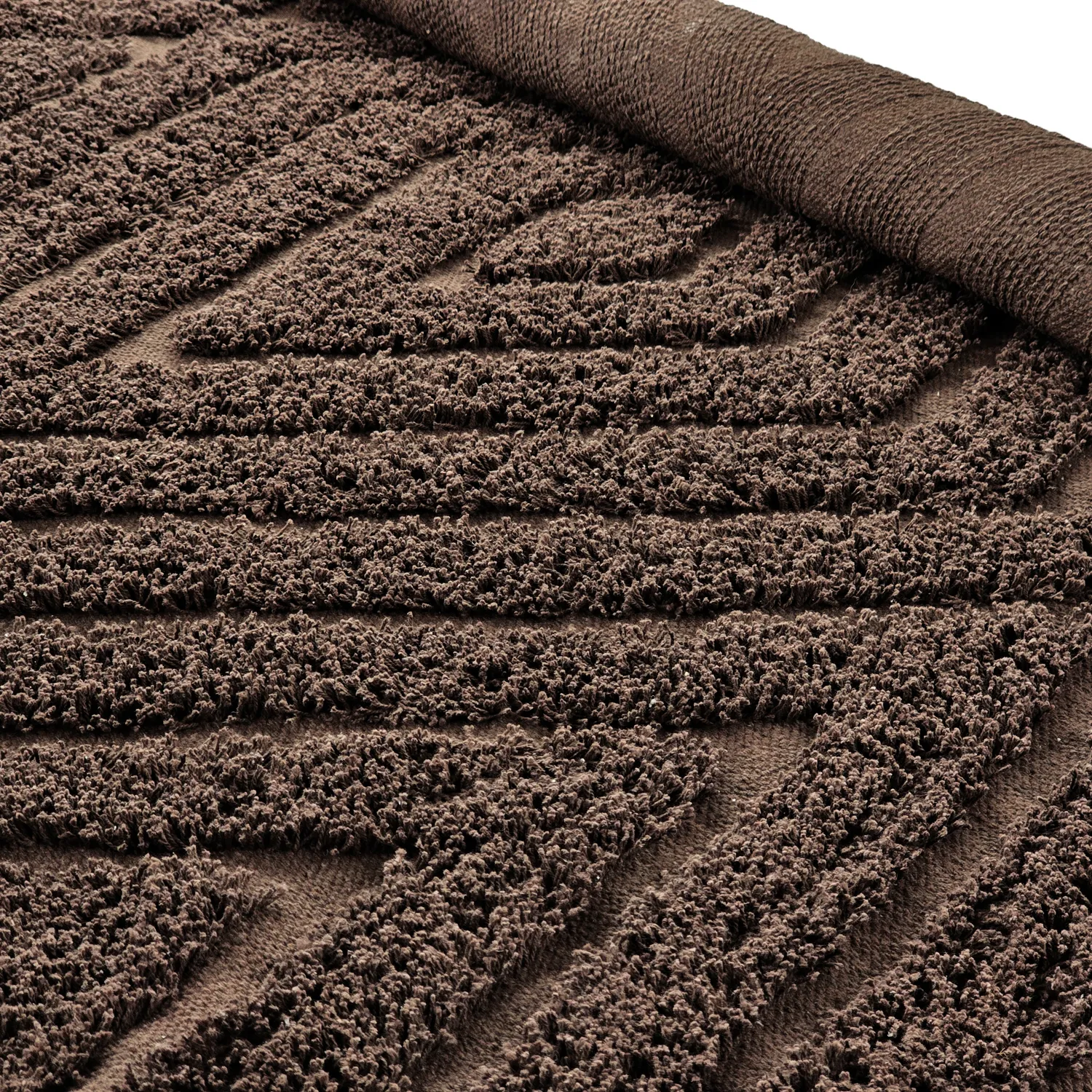 Tappeti rotondi - Amberley Natural Cotton Shaggy (marrone)