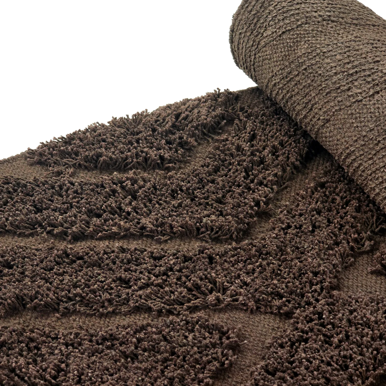 Tappeto A Pelo Lungo - Amberley Natural Cotton Shaggy (marrone)