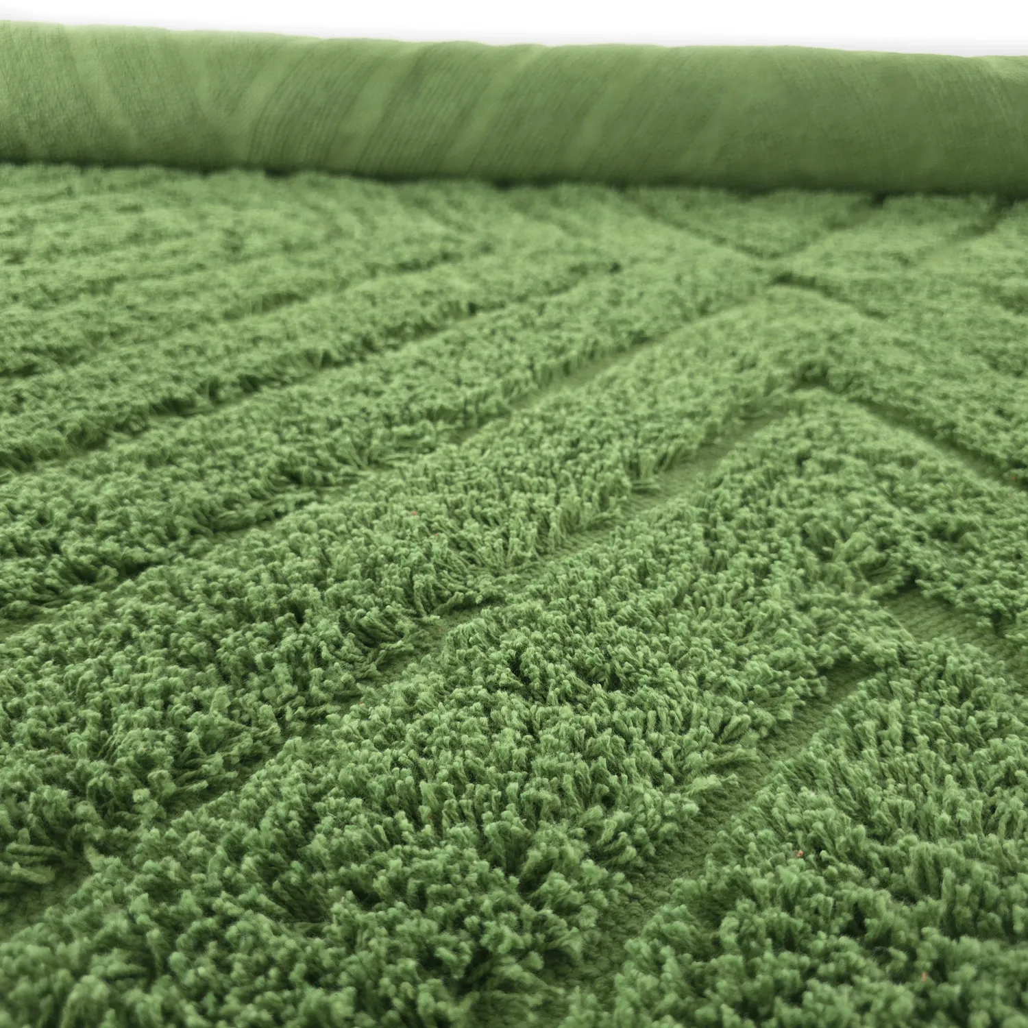 Tappeto A Pelo Lungo - Amberley Natural Cotton Shaggy (verde)
