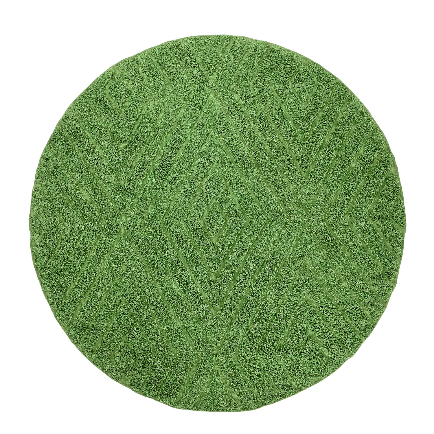 Tappeti rotondi - Amberley Natural Cotton Shaggy (verde)