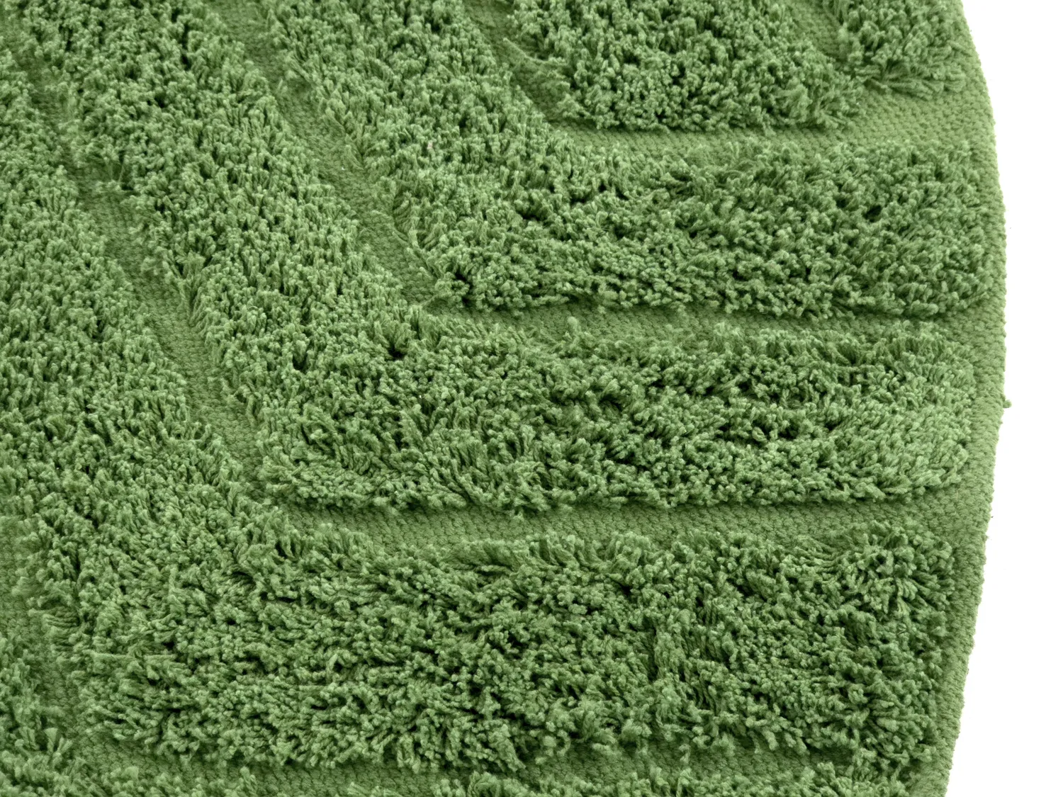 Tappeti rotondi - Amberley Natural Cotton Shaggy (verde)