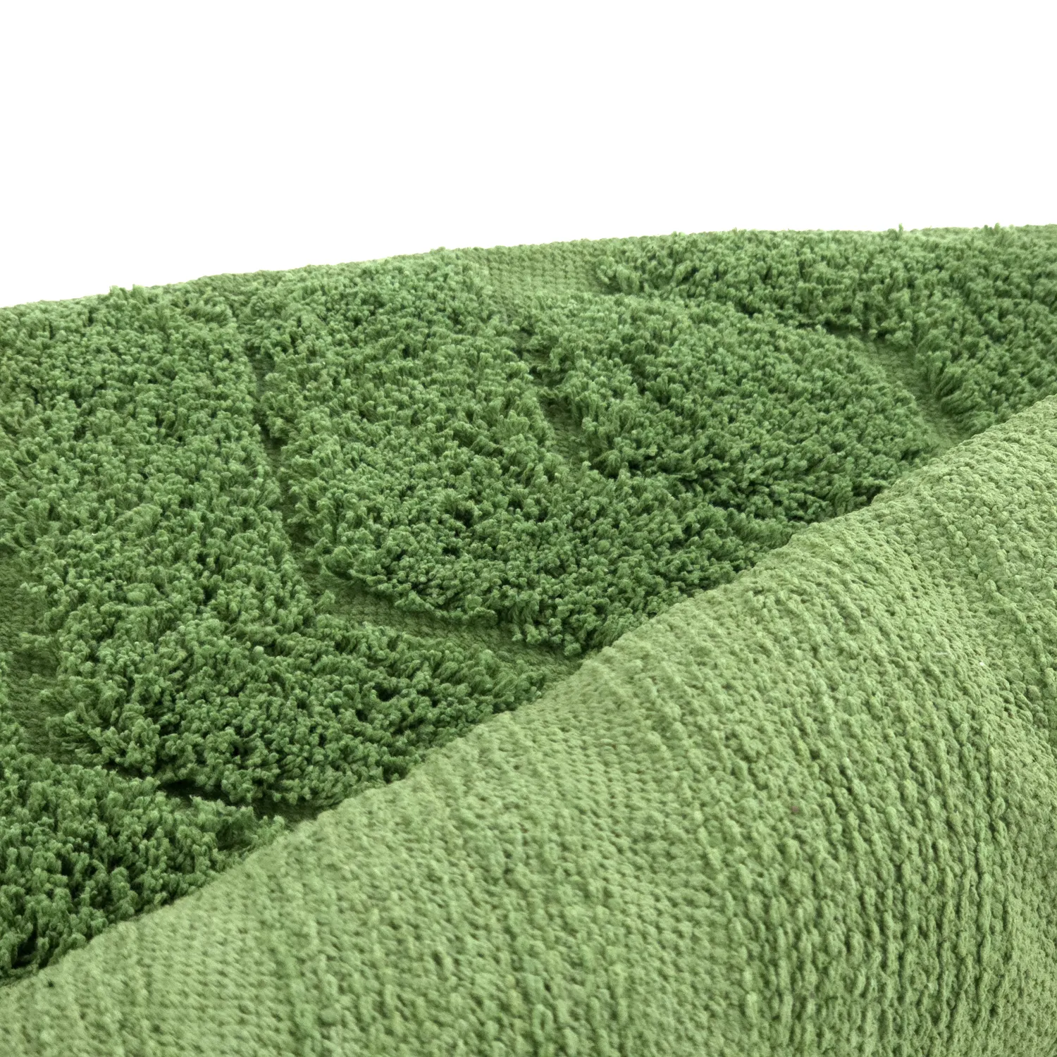 Tappeti rotondi - Amberley Natural Cotton Shaggy (verde)