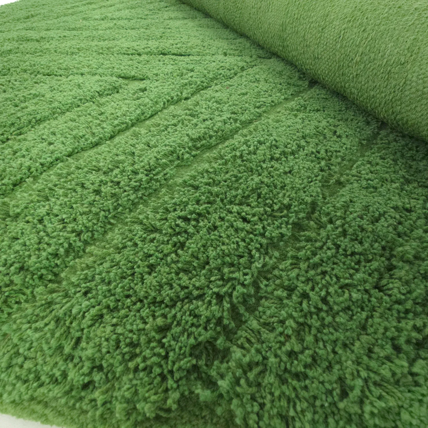 Tappeti rotondi - Amberley Natural Cotton Shaggy (verde)
